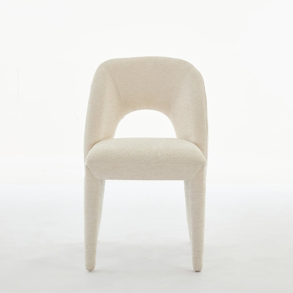 Contemporary Metal Frame Dining Chair Set of 2 with Sponge Cushion 300lb Capacity