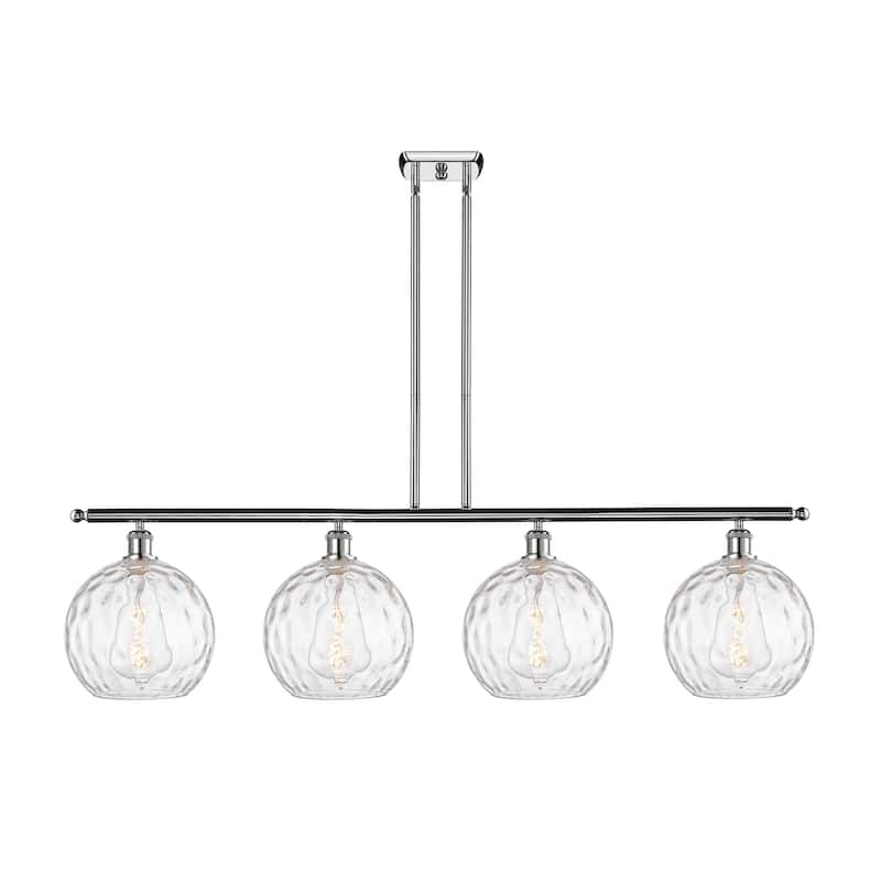 Innovations Lighting 516-4I-13-48 Athens Linear Athens 4 Light 48" - Polished Chrome / Clear Water Glass