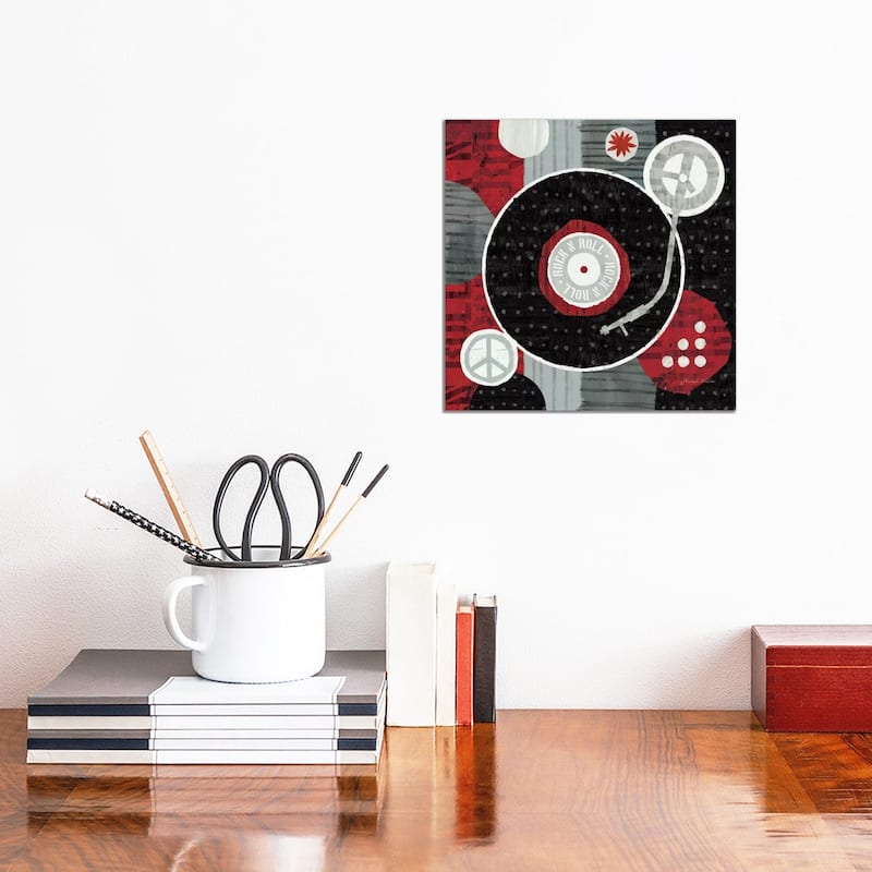 iCanvas "Rock 'n Roll Album" by Michael Mullan Canvas Print - 12x12x1.5