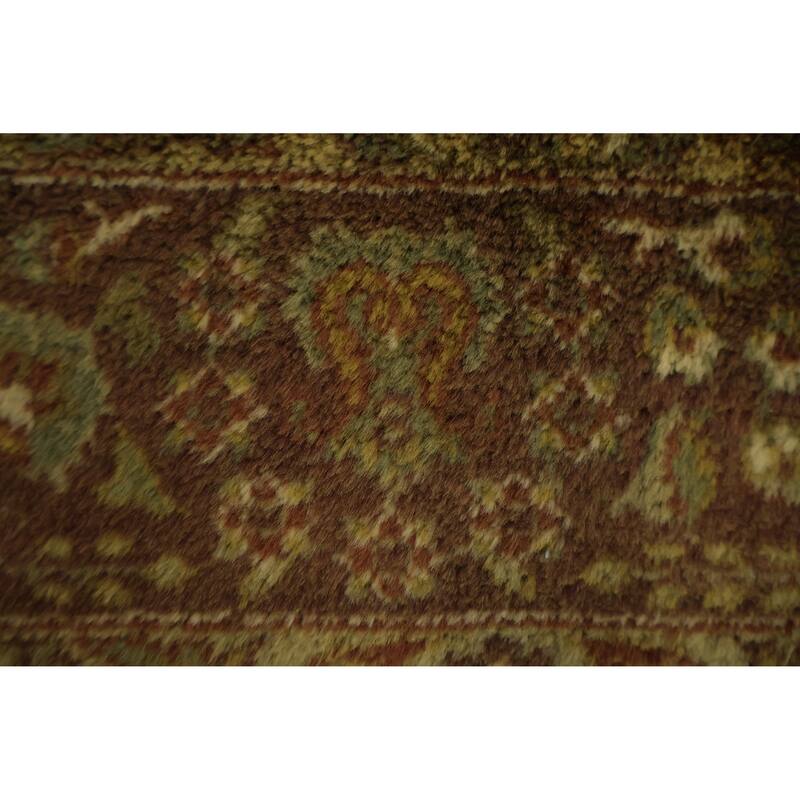 Hand Knotted Oriental 100% Wool Carpet Traditional Floral Oranges & Rust Aubusson Area Rug - 5' 5'' X 4' 0''