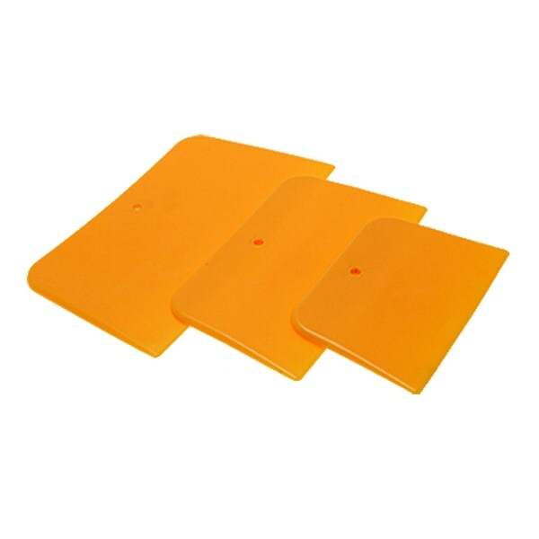 3 in 1 Plastic Trapezoid Car Windscreen Windshield Film Scraper Bubble Squeegee