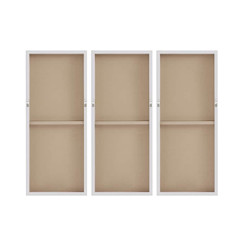 Madison Park Twilight Mystere Hand Embellished 3-Piece Canvas Wall Art Set