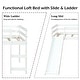 preview thumbnail 9 of 8, Gymax Twin Size Loft Bed with Slide Wood Low Sturdy Loft Bed Bedroom