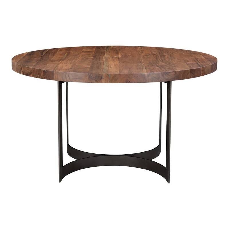 Aurelle Home Bennett Rustic Farmhouse Live Edge Dining Table