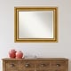 preview thumbnail 13 of 35, Beveled Bathroom Wall Mirror - Parlor Gold Frame