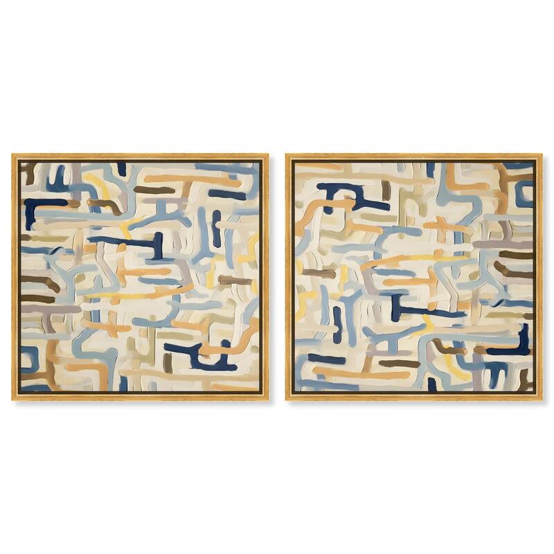 The Cutouts Canvas by Art Remedy - 10" x 15" - Silver