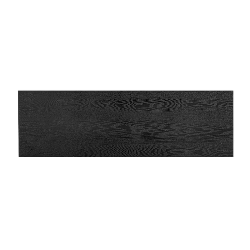 Wooden Console Table, Hallway Tables with 2 Drawers and Open Shelf