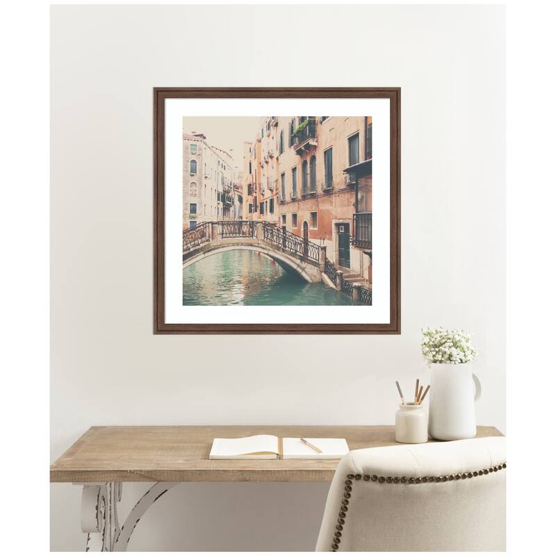 Kate and Laurel Framed Art Wandering The Streets of Venice by Laura Evans