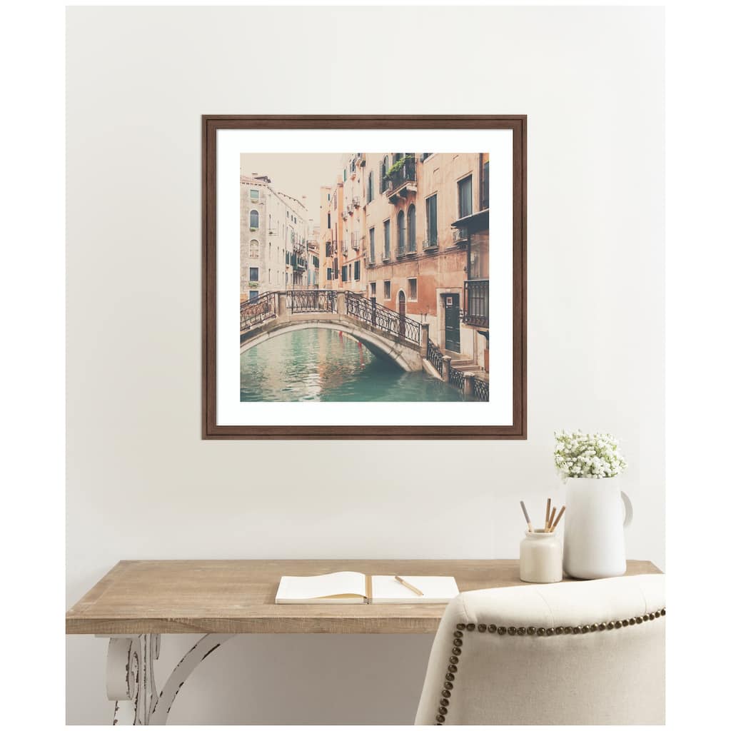 Kate and Laurel Framed Art Wandering The Streets of Venice by Laura Evans