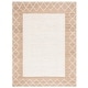 preview thumbnail 4 of 10, SAFAVIEH Handmade Natural Fiber Trautchen Farmhouse Trellis Border Jute Rug 8' x 10' - Natural/Ivory - Rectangle