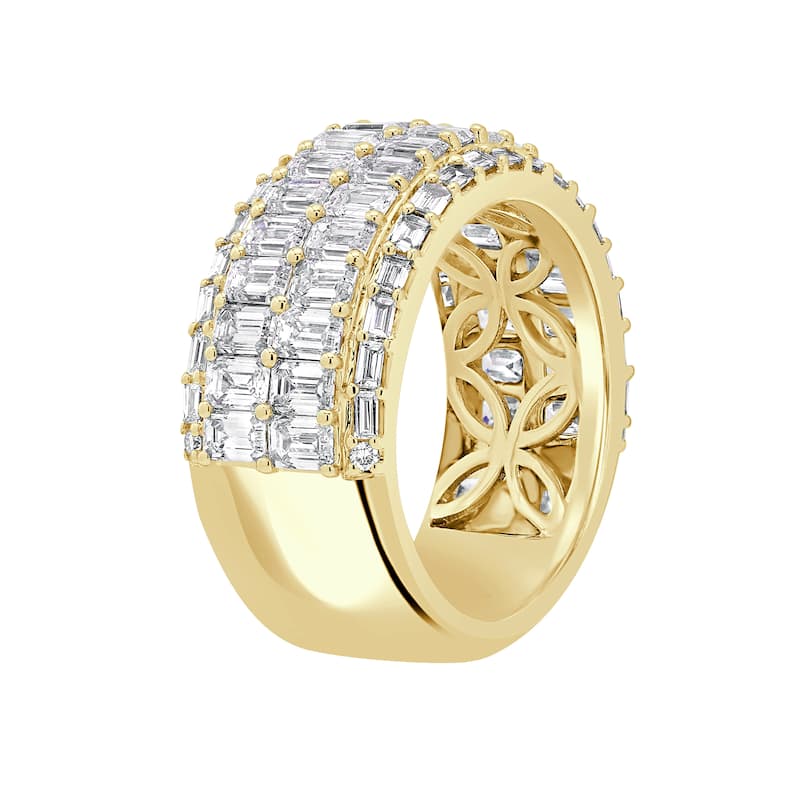 Auriya 14k Gold 4.00ctw Lab Grown Diamond Anniversary Ring (F-G VS)