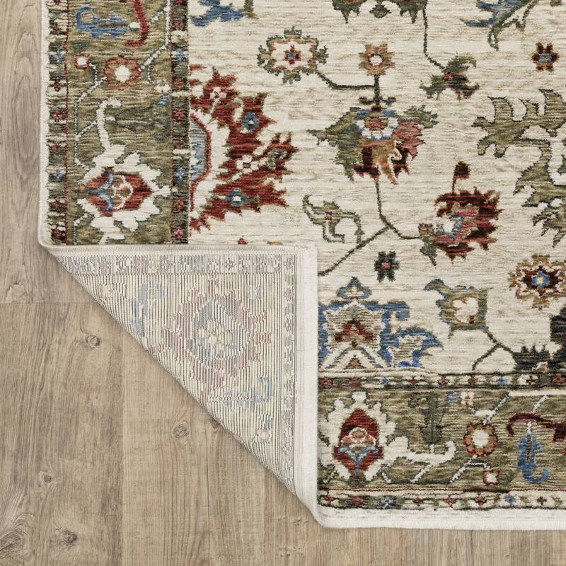 Style Haven Henretta Bordered Persian Fringe Edge Area Rug