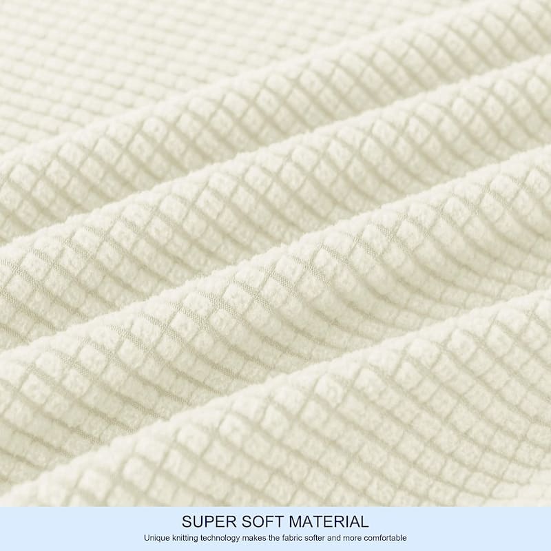 Subrtex 7-Piece Stretch Sofa Slipcover Sets with 3 Backrest Cushion Covers and 3 Seat Cushion Covers