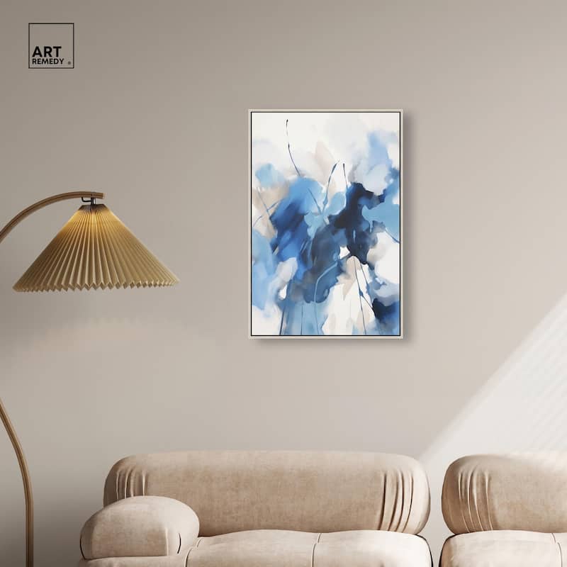 Fleur Bleue I Canvas by Art Remedy