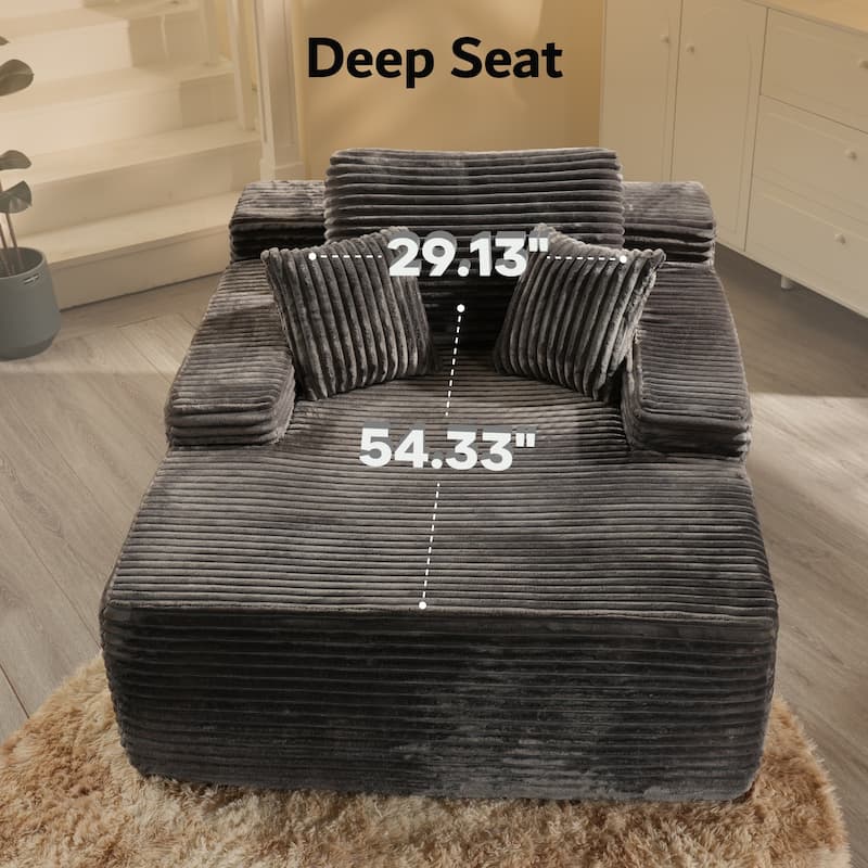 OVIOS Plush Convertible Floor Lounge Sofa