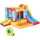 preview thumbnail 2 of 7, Outsunny 4-in-1 Kids Inflatable Bounce House Jumping Castle with 2 Slides, Climbing Wall, Trampoline, & Water Pool Area