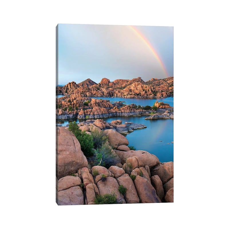 iCanvas "Rainbow Over Granite Dells At Watson Lake, Arizona" by Tim Fitzharris Canvas Print