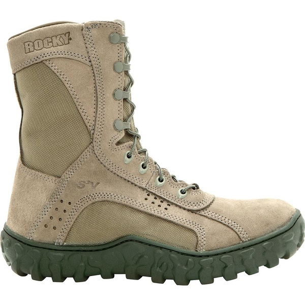sage green steel toe boots