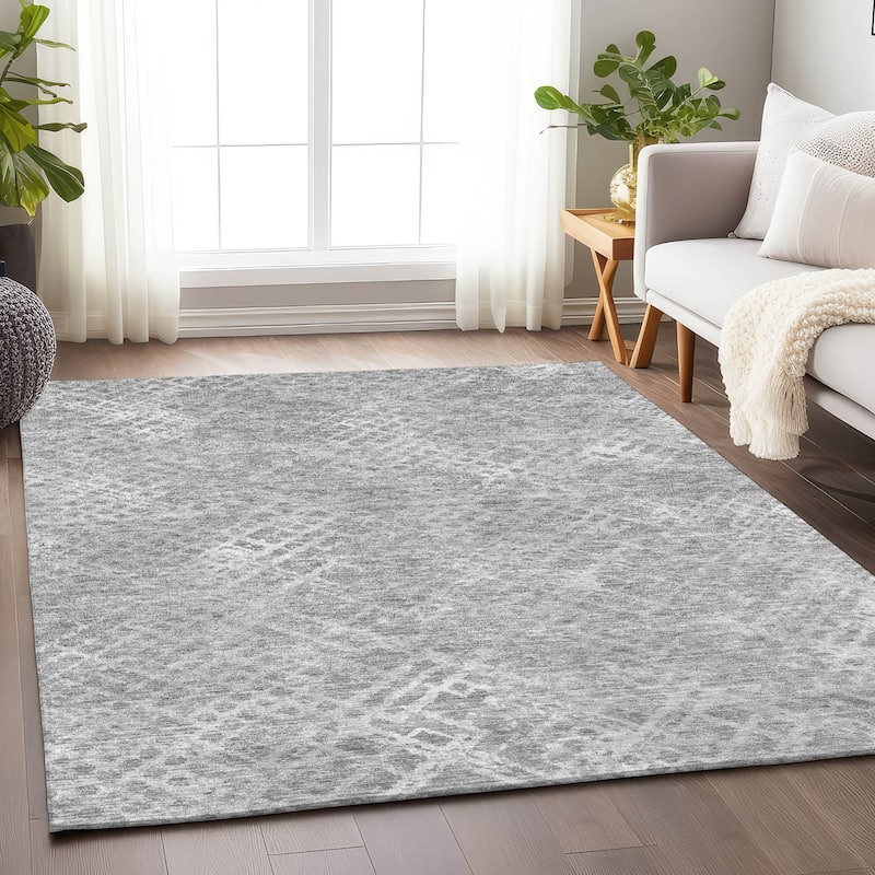 Premium Washable Super Soft Modern Trellis Mayfield Rug