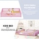 preview thumbnail 13 of 79, Modern Floor Bed with Safety Guardrails and Door, Suitable for Kids
