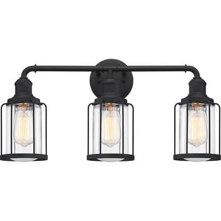 Ludlow 3-Light Bathroom Vanity Light in Earth Black