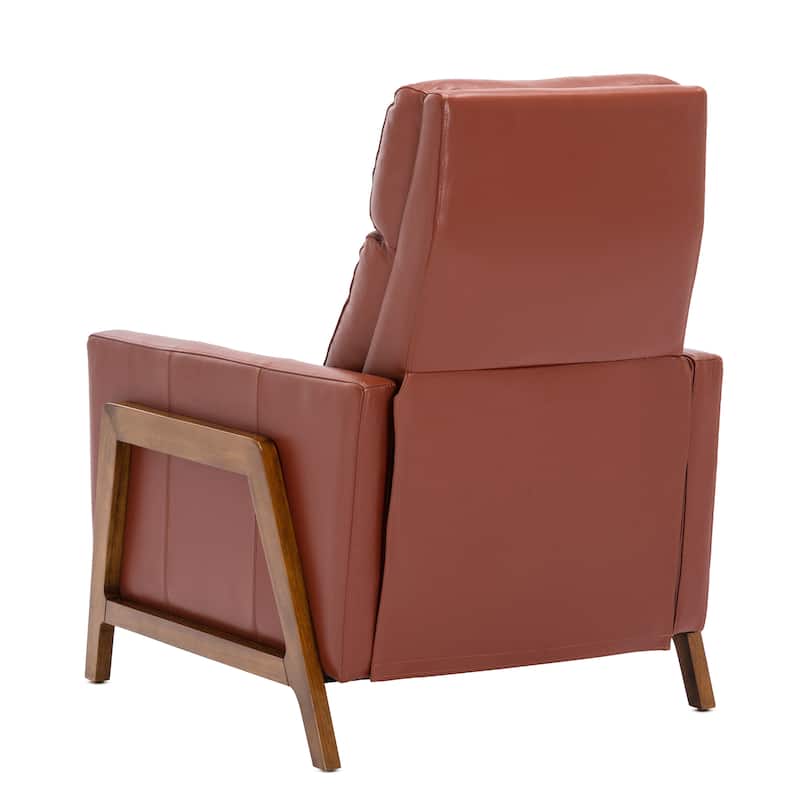 Roland Top Grain Leather Push Back Recliner by Greyson Living