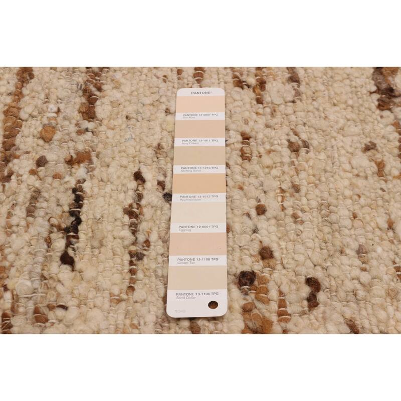 ECARPETGALLERY Hand Woven Zahara Ivory Dhurrie