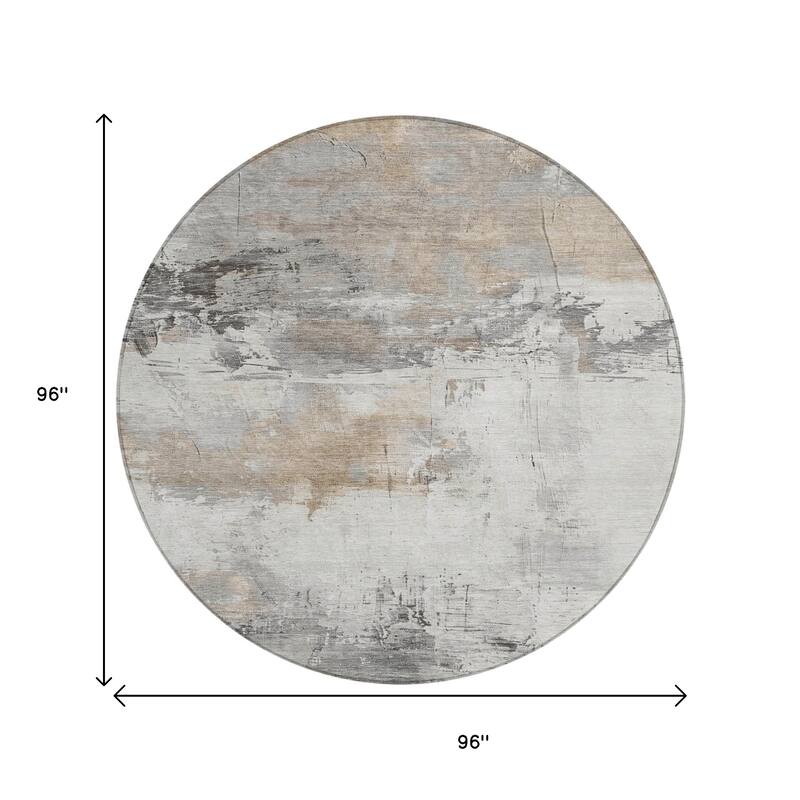 HomeRoots Abstract Transitional Rectangle Outdoor Rug