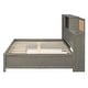 preview thumbnail 17 of 15, Full Size Platform Daybed Frame Storage Bed Relaxation Daybed Multifunctional Daybed with Center Legs & Slat Support - Grey