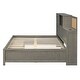 preview thumbnail 59 of 71, Platform Daybed with USB Charging and Sockets, Wooden Daybed Frame with Pushable Top Shelf 3 Drawers No Box Spring Needed