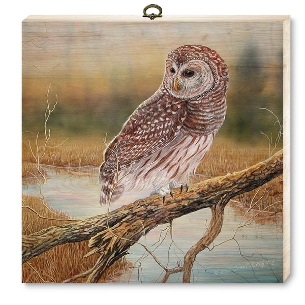 House & Homebody Co. Early Hunter Owl White Birch Cutting Board - 12x12 ...