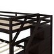 preview thumbnail 12 of 12, Twin-Over-Twin Bunk Bed with Twin Size Trundle and 3 Storage Stairs,Multifunctional Kids Bunk Bed,Espresso