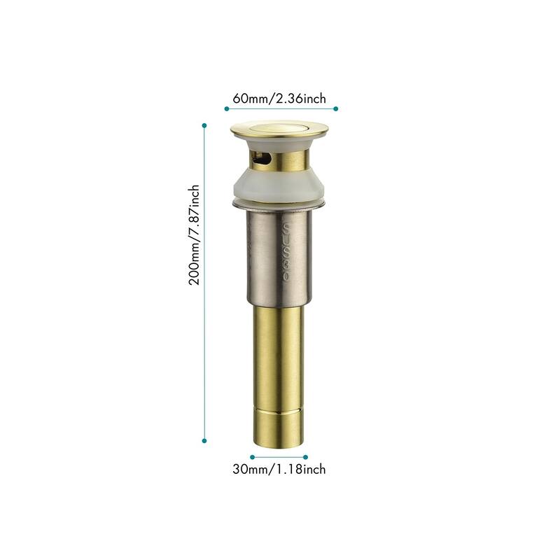 2 Handle Centerset Lead-Free Bathroom Faucet, Swivel Spout with Copper Pop Up Drain and 2 Water Supply Lines