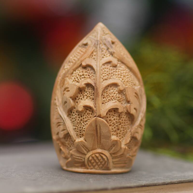Novica Handmade Meditation And Peace Two-Piece Wood Statuette