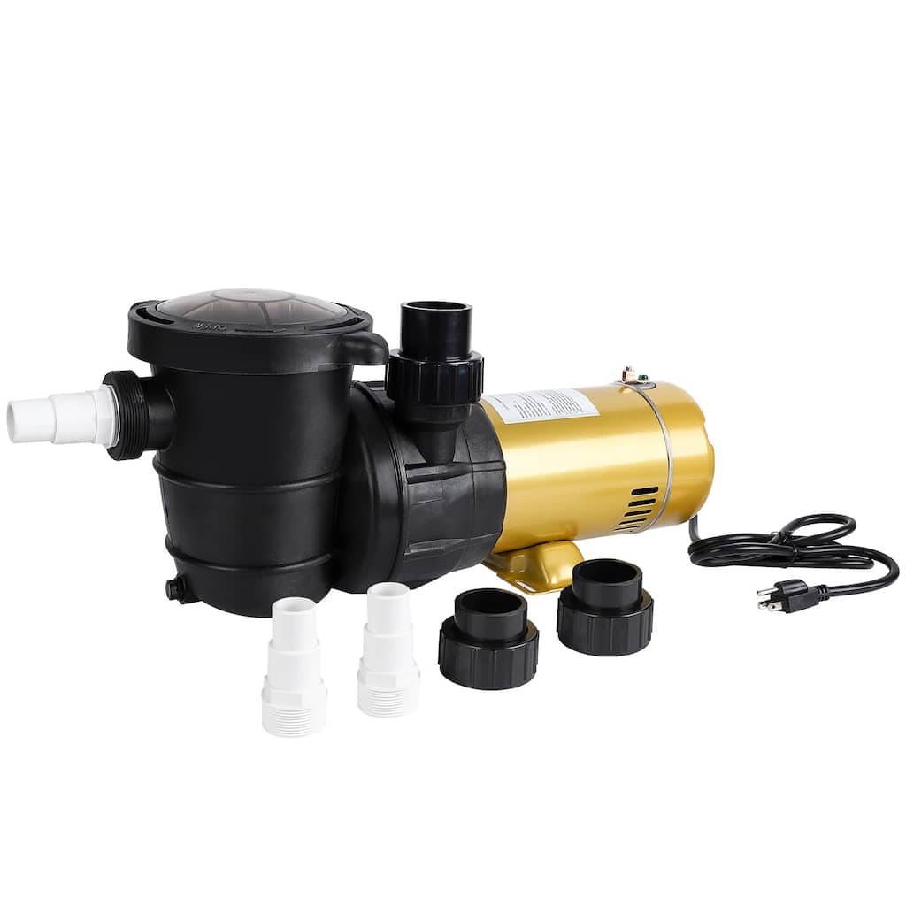 2HP Swimming Pool Pump Single Speed In/Above Ground Water Pump,115V