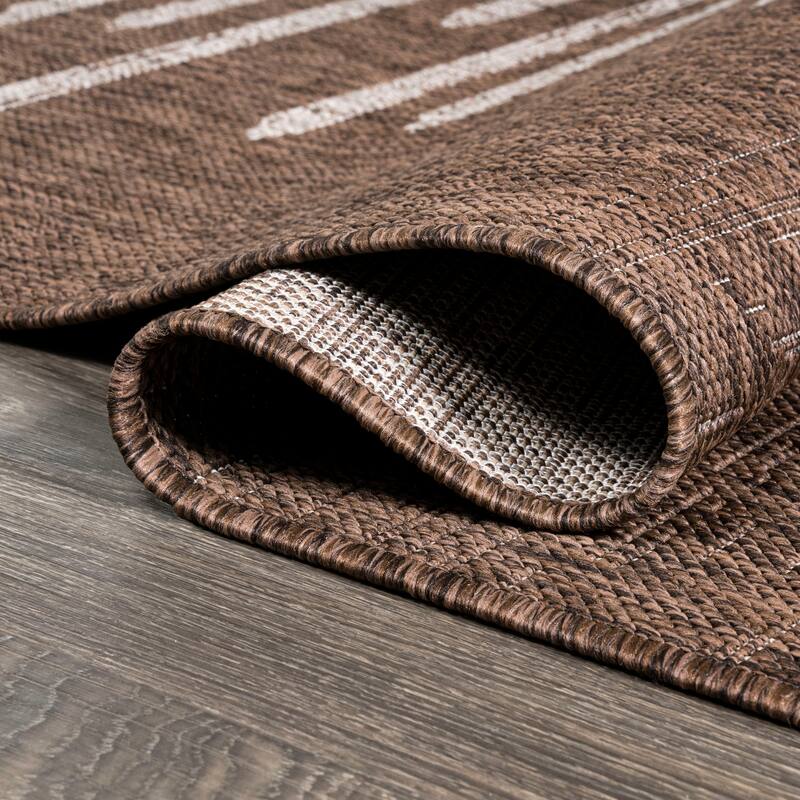 JONATHAN Y Colonia Berber Stripe Geometric Indoor/Outdoor Area Rug