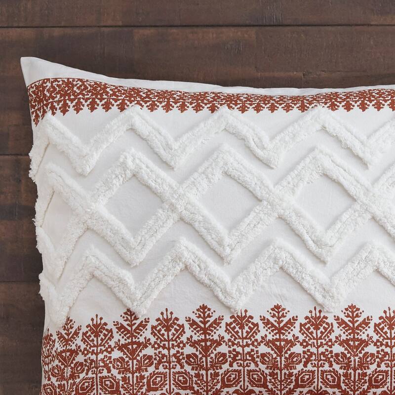 GDF Studio - Mila Cotton Comforter Set with Chenille Tufting