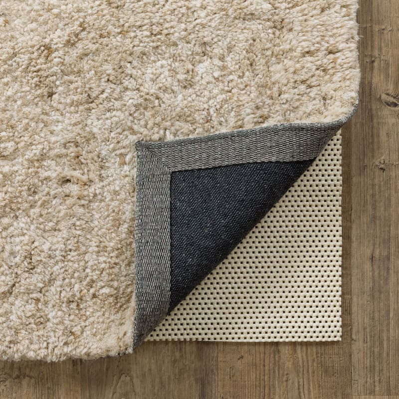 Vista Home Ultra Hold White PVC-coated Knit Polyester Rug Pad - Beige