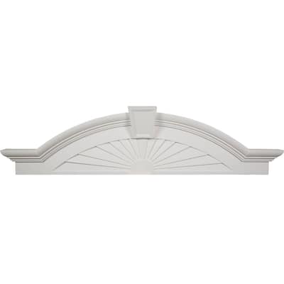 62 1/2" BW x 68 1/8" Top Width x 17 3/8"H x6 1/8"P Elliptical Pediment