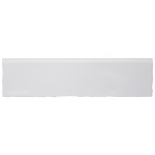 Merola Tile Chester Zocalo Bianco 3" x 12" Ceramic Wall Trim - (1 Tile)