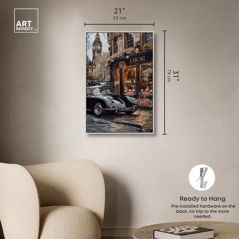 A View of London from the Car Canvas by Art Remedy