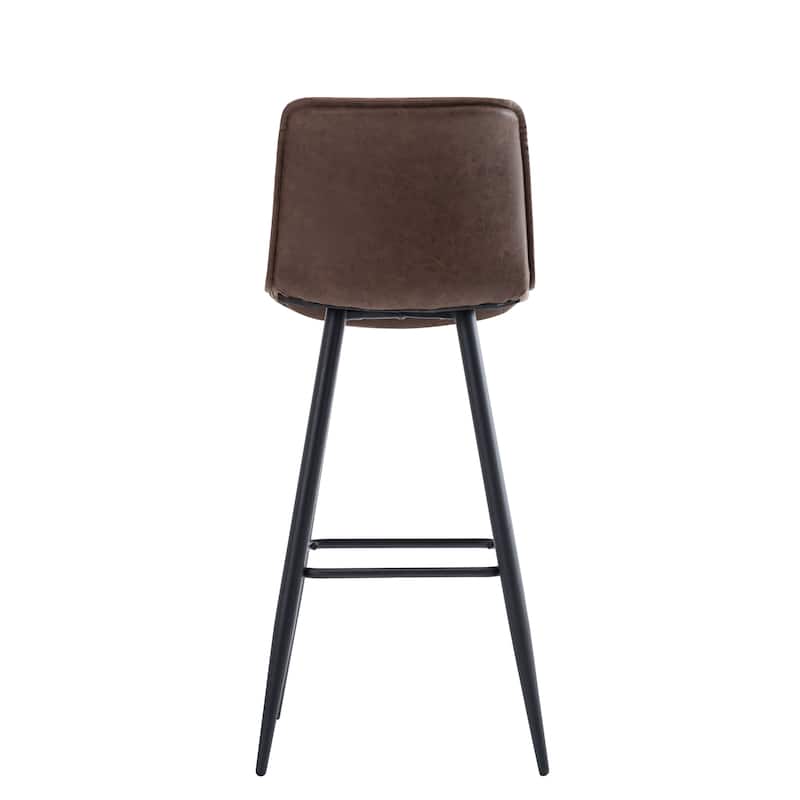 Porthos Home Jada Set Of 2 Counter Height Chairs, PU Leather, Armless
