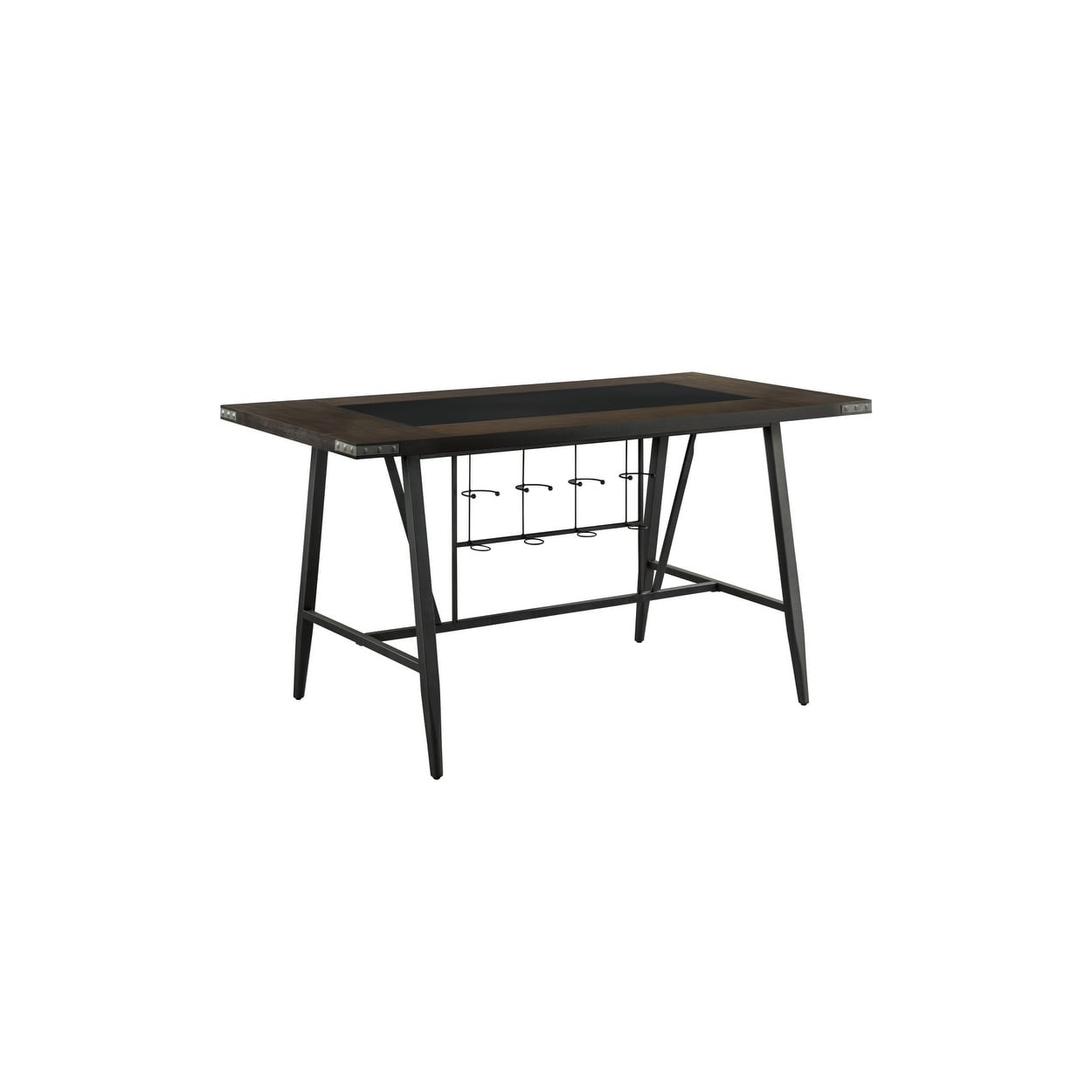 Karee Black Faux Leather Dining Room Set - Bed Bath & Beyond Karee Black Faux Leather Dining Room Set - Bed Bath & Beyond