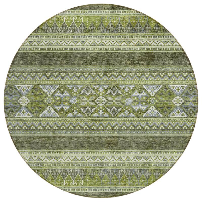 Machine Washable Indoor/ Outdoor Chantille Tribal Boho Rug