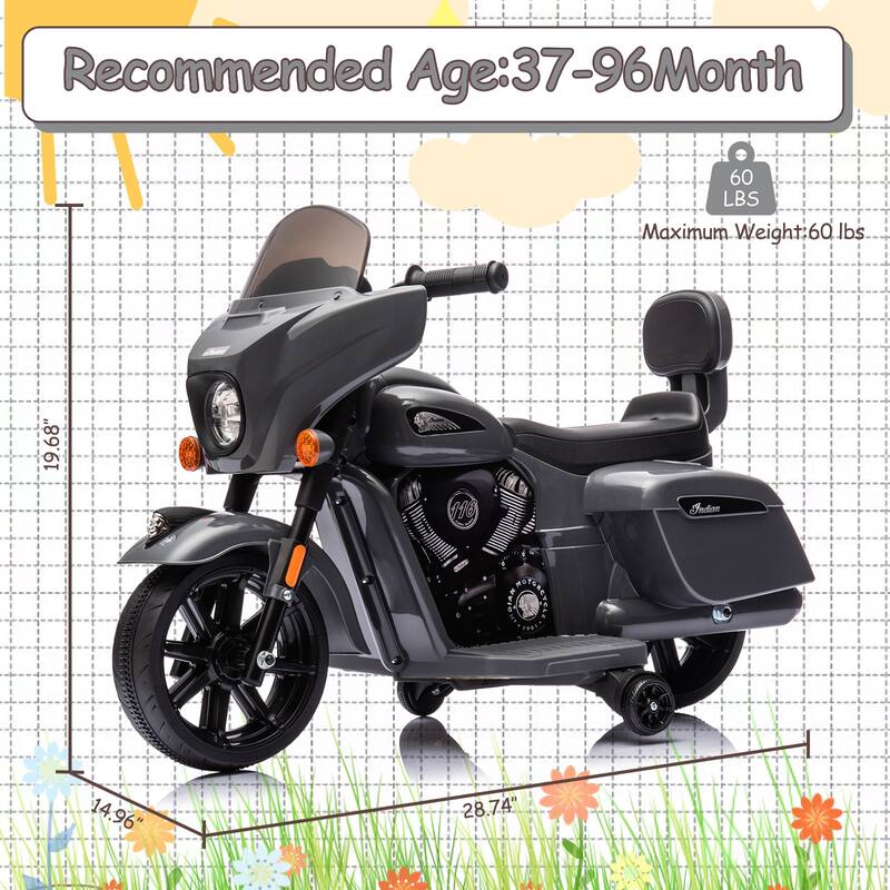 Ride on Motorcycle for Kids, for Toddler 1-3
