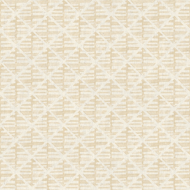 Galerie Wallcoverings Bazaar Geometric Block Print Non-woven Matte Wallpaper Roll - 33 feet x 21 inches - Gold