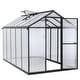 preview thumbnail 2 of 30, Aoodor Polycarbonate Walk-in Greenhouse with Aluminum Frame and Roof Vent