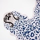 preview thumbnail 4 of 10, Rizzy Home Tiger Print Cotton Fitted Cribsheet - 28" X 52" Blue