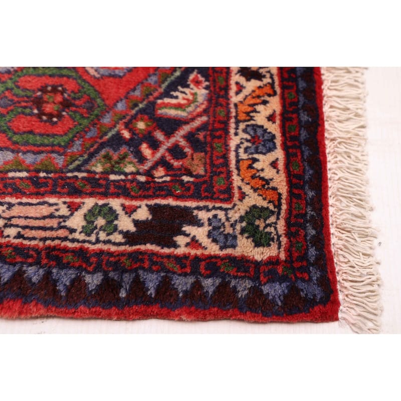 ECARPETGALLERY Hand-knotted Andelz Red Wool Rug - 2'11 x 9'8