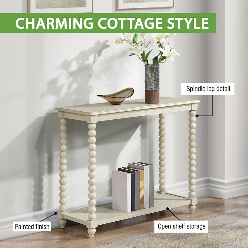 Elise Foyer Table in Black Finish